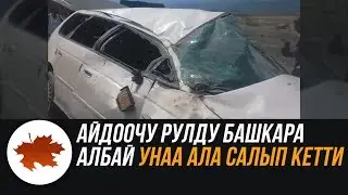 Нарын: Айдоочу рулду башкара албай унаа ала салып кетти