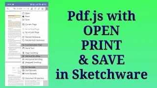 Pdf.js in WebView with open, print and save enabled