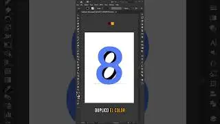 CÓMO crear 3D BLEND TEXT EFFECT - #illustrator #tutorial #shorts