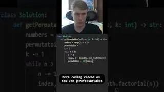 60. Permutation Sequence Python LeetCode Solution  #leetcode #coding #codingproblems #python
