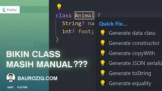 Extensions VSCODE : Dart Data Class Generator