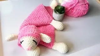 How to Crochet Lamb 🐑 Baby Comforter - Fast & Easy Tutorial | 