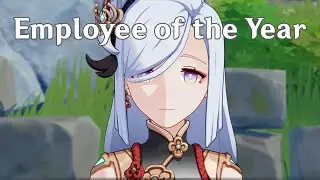 Shenhe does what to drunk customers? | Genshin Impact 4.4 #genshinimpact #genshinmemes #lanternrite