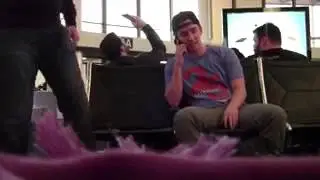 Cell phone crashing at the airport