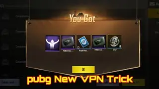 Pubg mobile new VPN Trick to get crate coupans,emote and rp cards