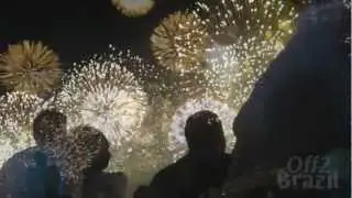 New Year's Eve Rio de Janeiro - Amazing Beach Fireworks!