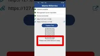 Mantra Device Please Wait while device is ready 