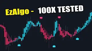 EzAlgo and EzOscillator - Backtesting easy strategy 100X! NO SPONSOR - Premium indicators test