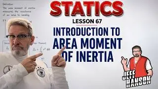 Statics: Lesson 67 - Introduction to Area Moment of Inertia