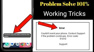 couldn't enrol your phone contact support if the problem continues error code 51010 | Error