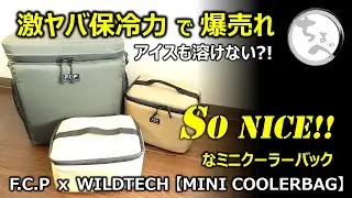 【激ヤバ保冷力で爆売れ】アイスも溶けない?! So NICE!!なミニクーラーバッグ F.C.P x WILDTECH MINI COOLERBAG