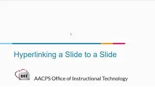 Hyperlinking Slides to Slides
