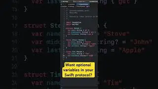 Making protocol variables optional #swift #swiftprogramming #tutorial