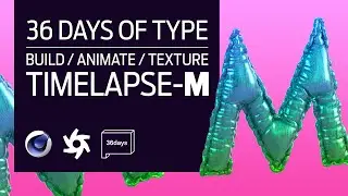 Mylar Balloon 'M' | Cloth & Connector Tag | Cinema 4D Timelapse