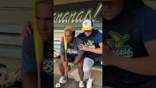 I DO NOT RECOMMEND THIS #baseball #savannahbananas #baseballboys #strikeout