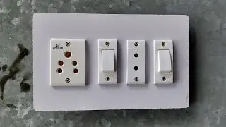 2 Switch 1 5pin Soket 1 2pin Soket Connection||Board Wiring Connection||Electric Board Connection||
