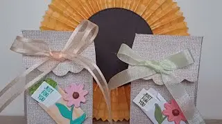 treat bag made from rustic christmas