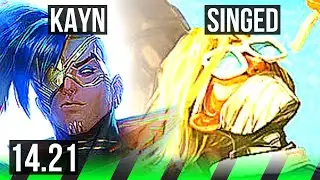 KAYN vs SINGED (JGL) | 2/0/4 | BR Challenger | 14.21