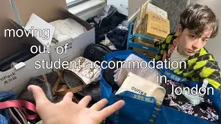 moving out of my student accommodation at ual central saint martins in london !!