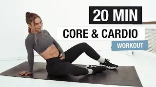 20 MIN CARDIO & CORE Workout for Sculpted Abs and Fit Body | 24-day FIT challenge