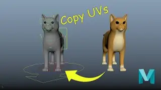 How to Copy UVs to a rigged object in Maya [Python]