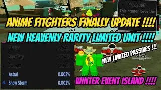 Anime Fighters Finally Update !!! New Limited Heavenly Unit !!!! Only 1000 available !!!