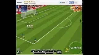 Euro Cup Kicks flash game (header off free kick)