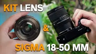 Sony ZV E10 - Kit Lens vs Sigma 18-50 mm [Photo Walk]