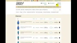 Оформление заказа  на сайте http://surpalto.ru