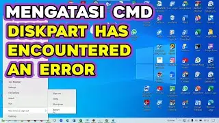 Solusi cmd Muncul Keterangan Diskpart Has Encountered An Error