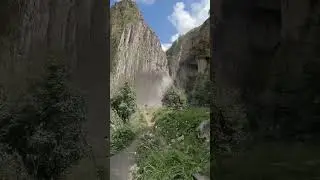 Самый большой водопад в К.Б.Р.  Урочище Джилы-Су