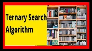 what is Ternary search algorithm.Book shelf example and pythoncode for ternary search