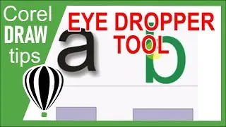 Using the eyedropper tool in CorelDraw