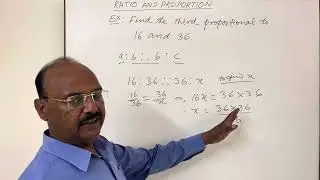 Find the third proportional to 16 and 36 | Ratio and proportion | Important Question