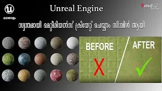 Unreal engine material tiling repetition solved ,Create material using your own images malayalam