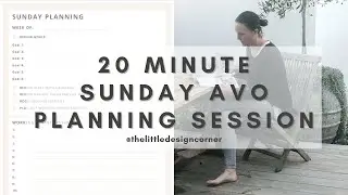 My 20 minute Sunday afternoon planning session | Plan for the week ahead