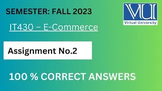 IT430 Assignment 2 Solution fall 2023