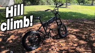 Luna Eclipse Folding E-bike HILL CLIMB TEST #ebike #bike