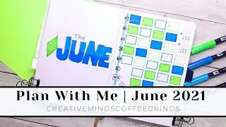 PLAN WITH ME || June 2021 Bullet Journal Setup || The Sims Theme