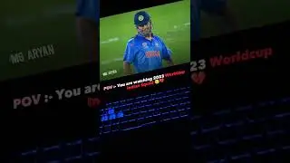 World Cup 2023 without MS Dhoni 💔#cricketshorts #worldcup2023 #msdhoni
