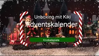 Ich packe einen Adventskalender mit kleinen Knobelspielen aus