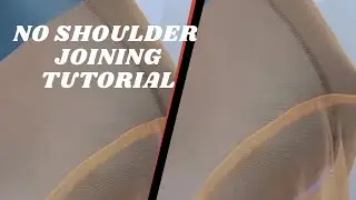 How to cut a yoke without shoulder joining/line