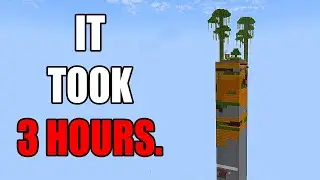 Building a Chunk in Minecraft One Block