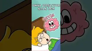 Okulun ilk günü annemin sabah uyandırma taktiği # komik # animasyon # keşfet