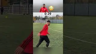 Football hole in the goal challenge 😨🕳️