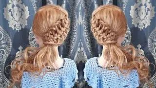 Semi recogido con trenzas fácil / La reina de las trenzas