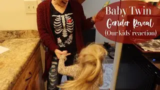 Our kids' reaction to our new twins GENDER REVEAL!