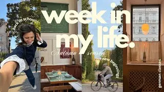 week in my life | back to school + learning german + fall days 🍁💌