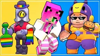 🏳️‍🌈🍔БАРЛИ СТАЛ ЭЛГЕБЕТЕ? БЕЯ ЖИРУХА? БРАВЛ СТАРС В МАЙНКРАФТ! БРАВЛ ТАУН ДАУН СЕДАУН😆