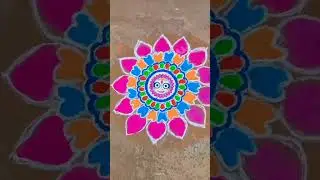 Rangoli design jagannath